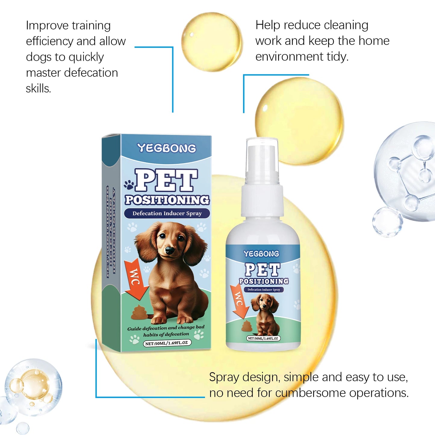 YEGBONG 50ml Pet Potty Training Spray
