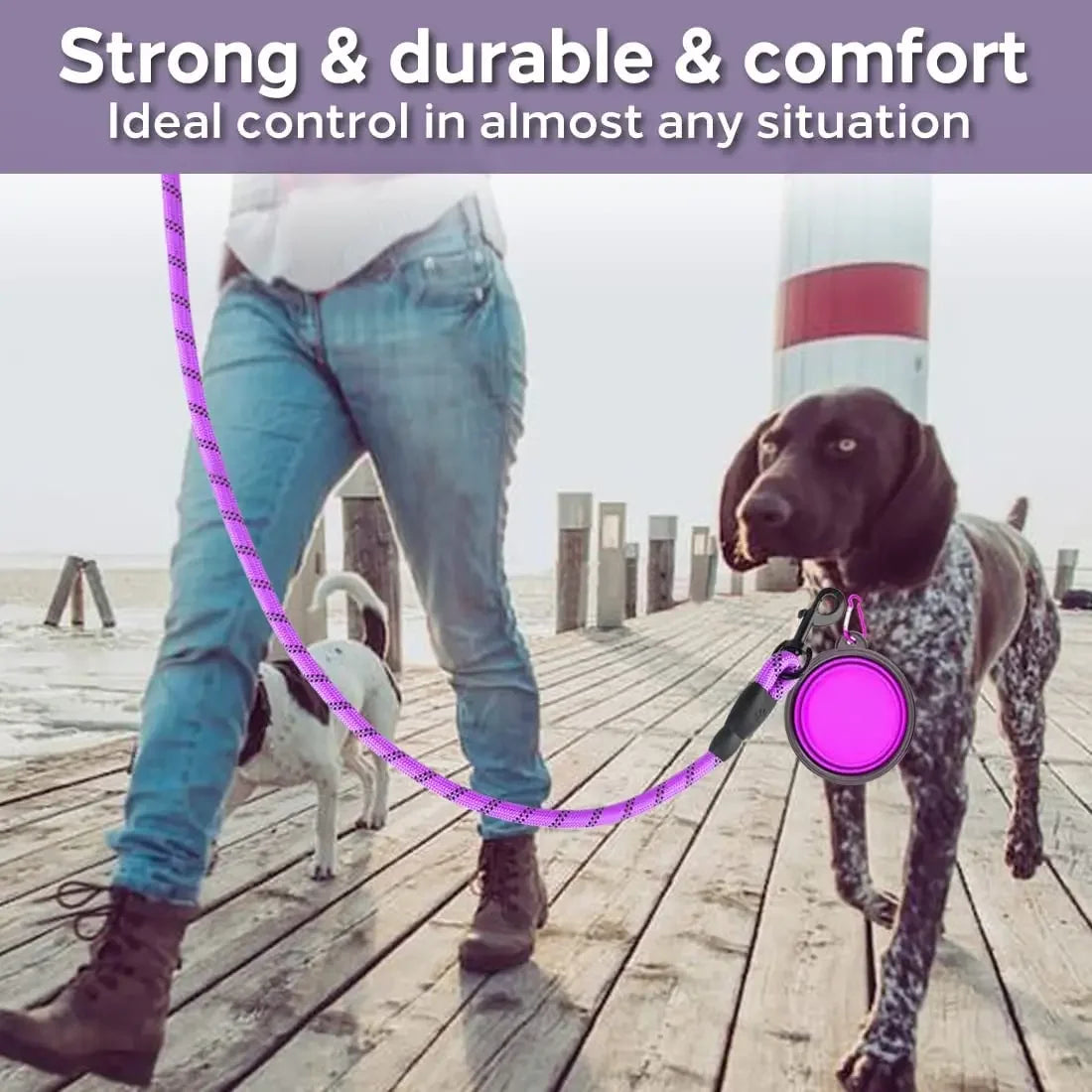 Strong Reflective Leash For Big Small Medium Dog Leash