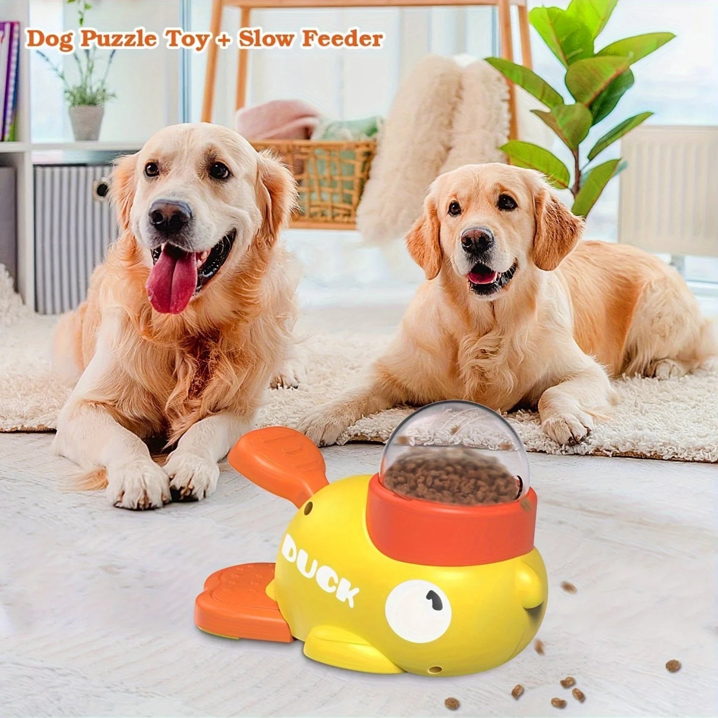 Interactive Press Dog Snack Dispenser Toy