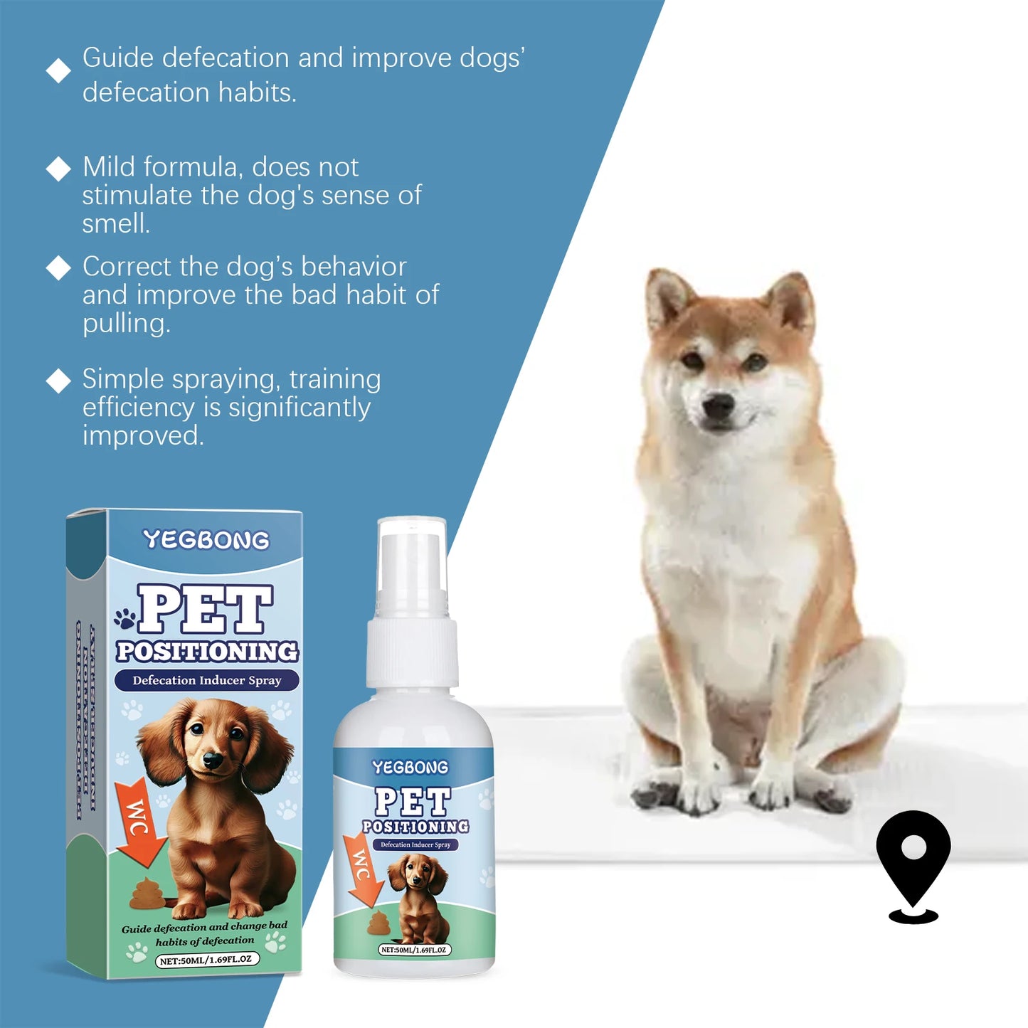 YEGBONG 50ml Pet Potty Training Spray
